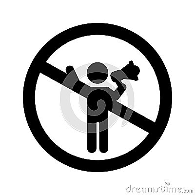 Stop Announcement Isolated Vector icon which can easily modify or edit Vector Illustration