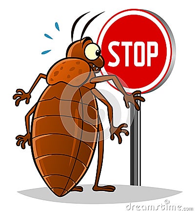 Stop bedbugs Vector Illustration