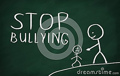 Stop bullying Stock Photo