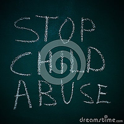 Stop child abuse Stock Photo