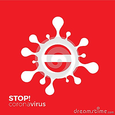 Stop Corona Virus Vector. covid 19 logo. health care Vector Illustration