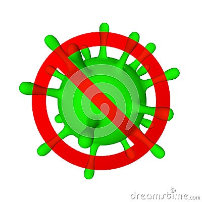 Stop Coronavirus Covid-19, 2019-nKoV. Illustration of virus unit. World pandemic concept. Vector illustration Vector Illustration