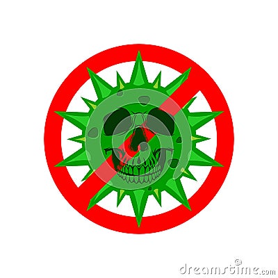 Stop coronavirus icon vector design concept Vector Illustration