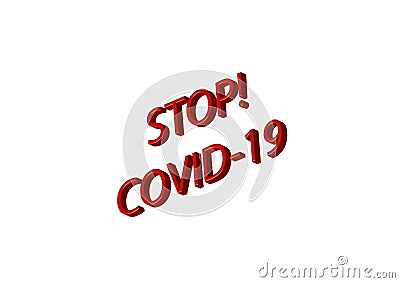 Stop COVID-19. Illustration, vector Stock Photo