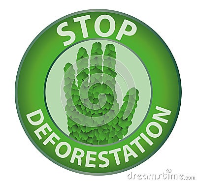 Stop deforestation Stock Photo