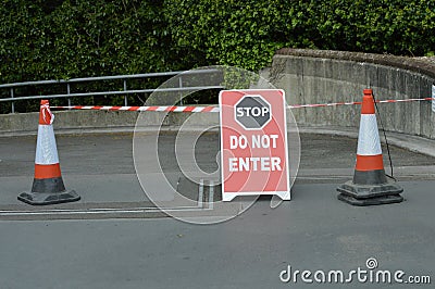 Stop do not enter sign. Stock Photo