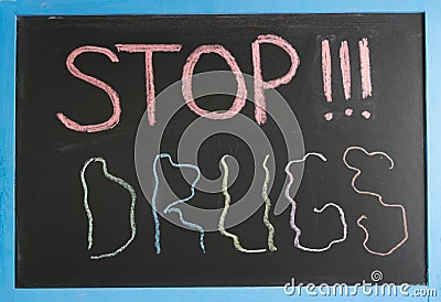 Stop drugs Stock Photo