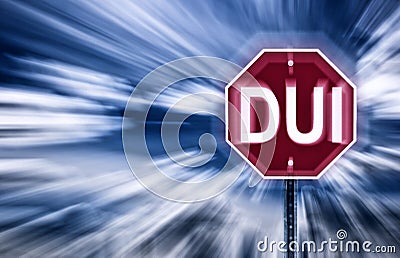 Stop DUI Stock Photo