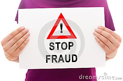 Stop fraud Stock Photo