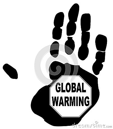 Stop global warming Vector Illustration