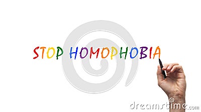 Stop Homophobia Stock Photo