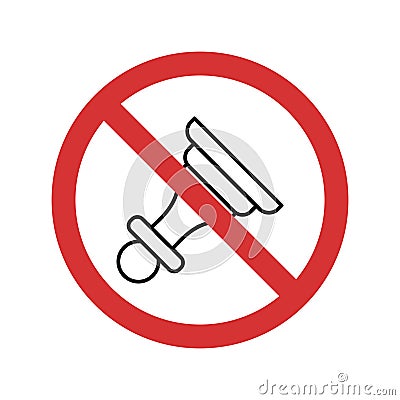 Stop Horn Isolated Vector icon which can easily modify or edit Stock Photo