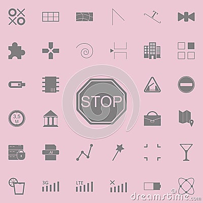 Stop icon. web icons universal set for web and mobile Stock Photo