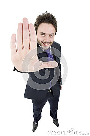 Stop man Stock Photo