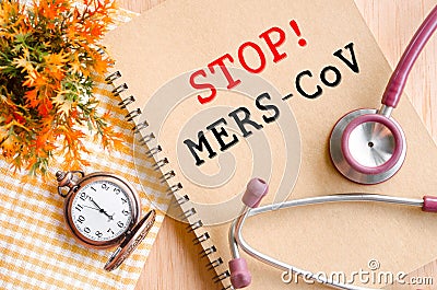 Stop MERS-COV. Stock Photo