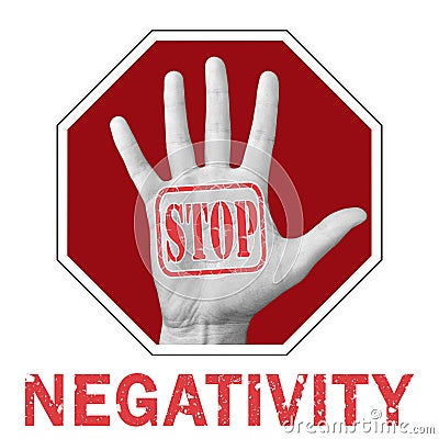 Stop negativity conceptual illustration. Global social problem Cartoon Illustration