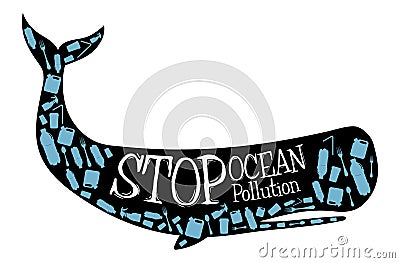 Stop Ocean Pollution Stock Photo