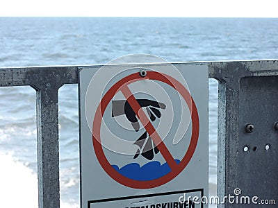 Stop the plastic pollution of the sea Stock Photo