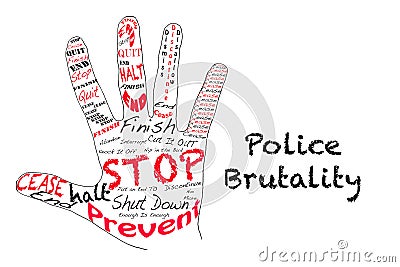 Stop Police Brutality Stock Photo