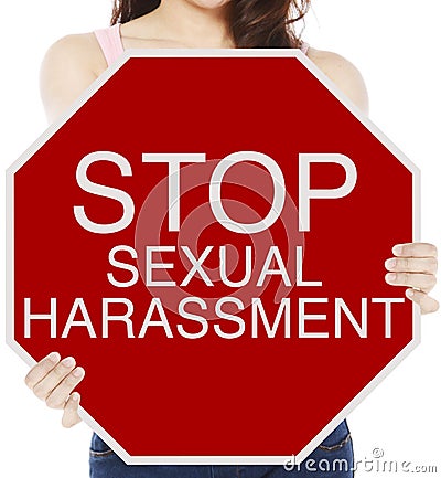 Stop Sexual Harassment Stock Photo
