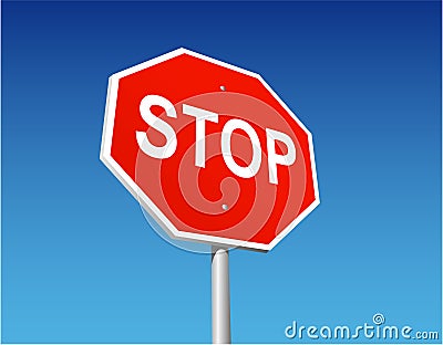 Stop sign Vector Illustration