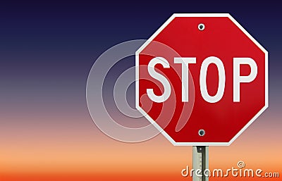 Stop sign Stock Photo