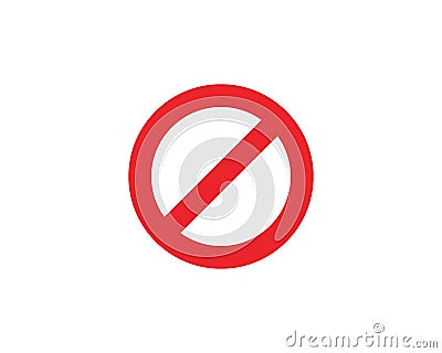 Stop Sign icon Template vector Vector Illustration