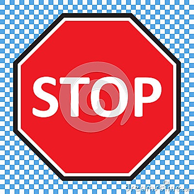 Stop sign vector Vector Illustration