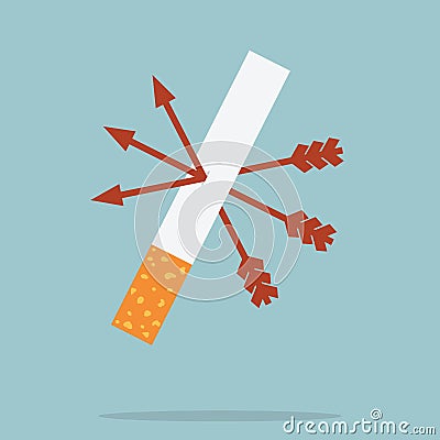 Stop Smoking Vector Illustration