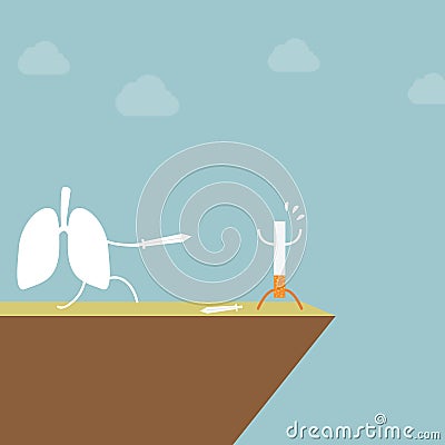 Stop Smoking Vector Illustration