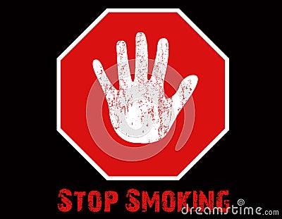 Stop Smoking Illustration Cartoon Illustration