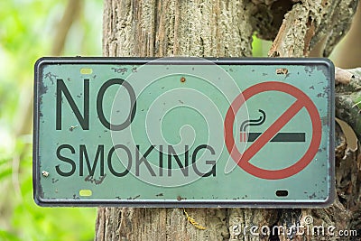 Stop smoking for World No Tobacco Day Stock Photo