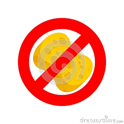 Stop sponge. It is forbidden to rub with sponge for washing. Red Vector Illustration