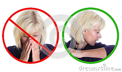 Stop the spread of germs Stock Photo