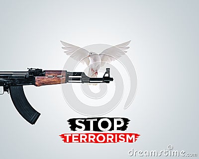 Stop Terrorism. Anti Terrorism Day Stock Photo