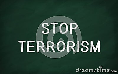 STOP TERRORISM Stock Photo