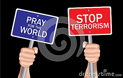 Stop terrorism Stock Photo