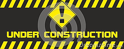 Stop Trafic sign under construction Stock Photo