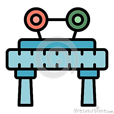 Stop train barrier icon vector flat Stock Photo