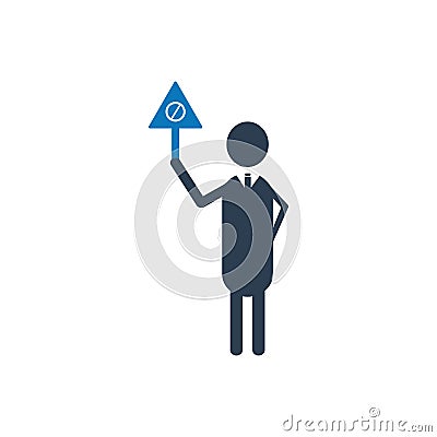 Stop vector icon Vector Illustration