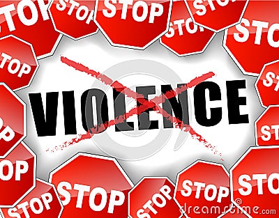 Stop violence Vector Illustration
