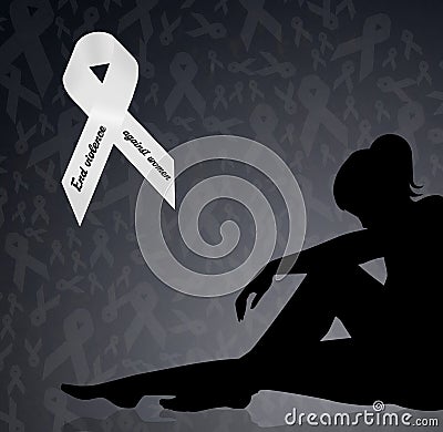 Stop violence against women Stock Photo