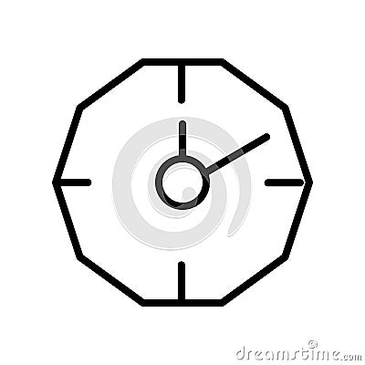 Stopclock icon vector isolated on white background, Stopclock sign , line and outline elements in linear style Vector Illustration