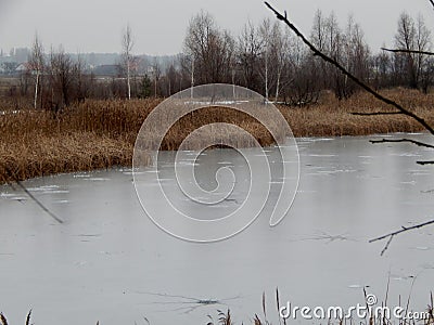 Stopping beating lake Stock Photo