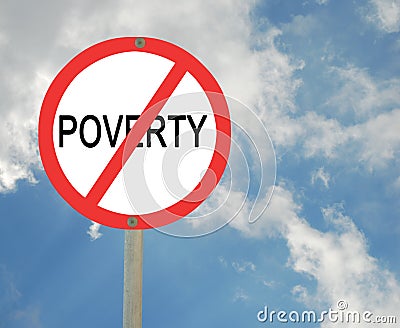 Stopping poverty Stock Photo