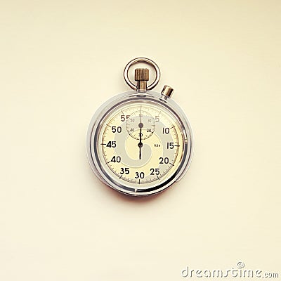 Stopwatch close up isolated Stock Photo