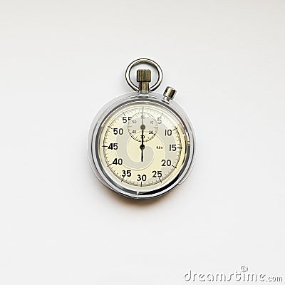 Stopwatch close up isolated Stock Photo