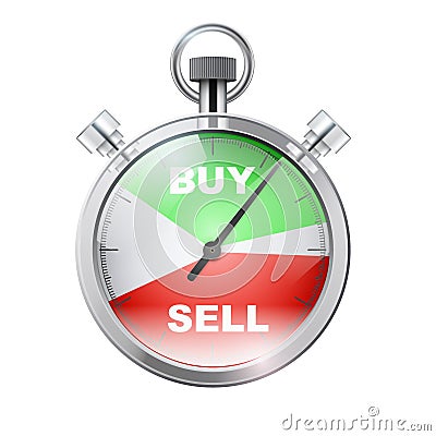 Stopwatch for forex trader Stock Photo