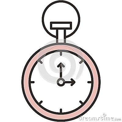Stopwatch icon stop clock watch timer vector Vector Illustration