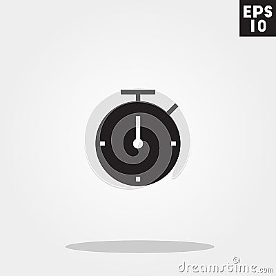 Stopwatch icon in trendy flat style isolated on grey background. Stopwatch symbol for your design, logo, UI. Vector illustration, Vector Illustration